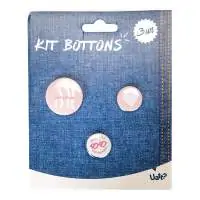 Kit Bottons - Cor de Rosa | Presente Criativo