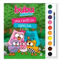 Livro Com Aquarela Uma Familia Especial - Bubu e as Corujinhas | Presente Criativo