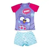 Pijama Short Infantil Feminino 4 - Bubu | Presente Criativo