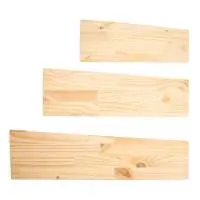 Kit 3 Prateleiras Geometricas (3 Un.) - Wood | Presente Criativo